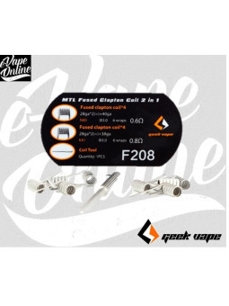 Coil préfabriqué - MTL fused clapton 0.6/0.4 ohm - Geekvape - e-vapeonline.com