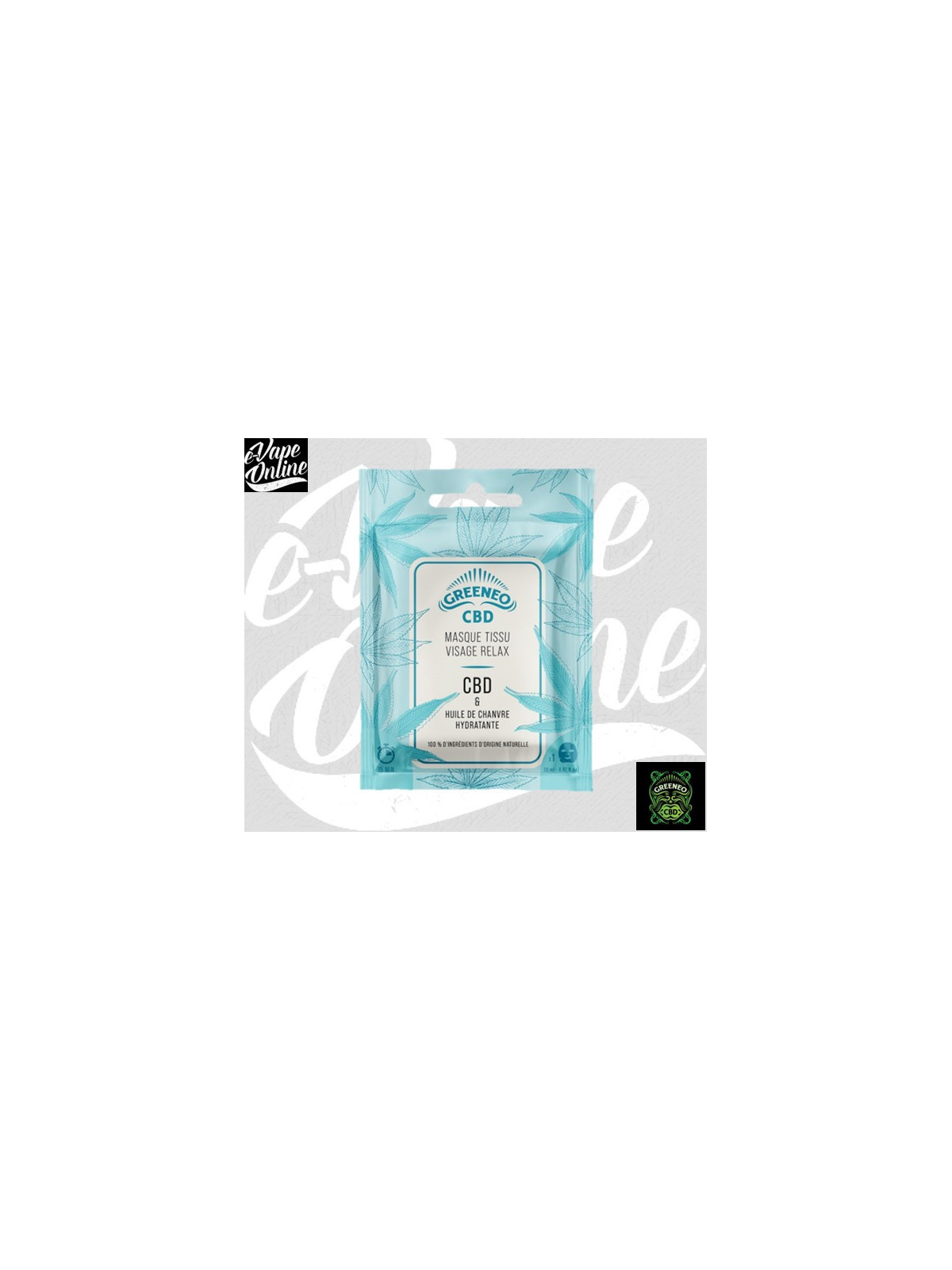 CBD - MASQUE TISSU VISAGE RELAX - Greeneo