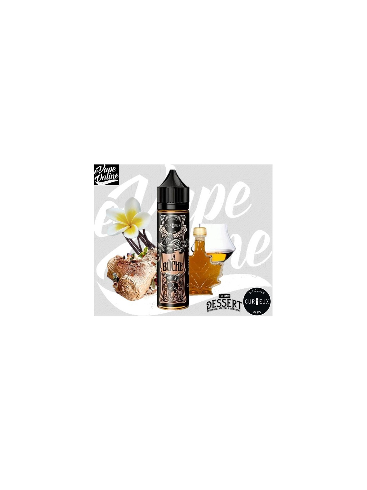 E-Liquide - LA BUCHE 50ml - DESSERT - Curieux - e-vapeonline.com