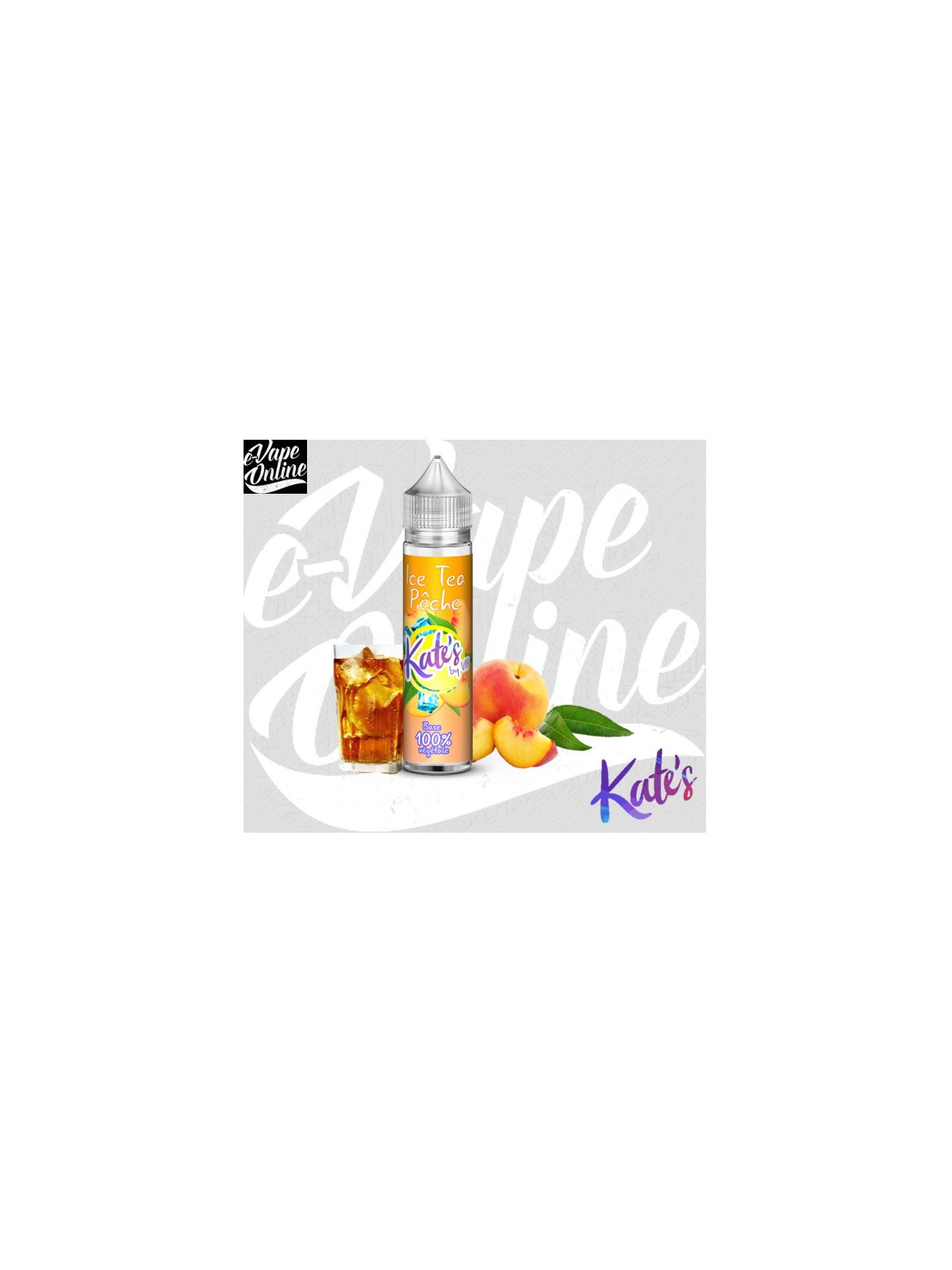 E-Liquide - ICE TEA PECHE 50ml - Kate's - e-vapeonline.com