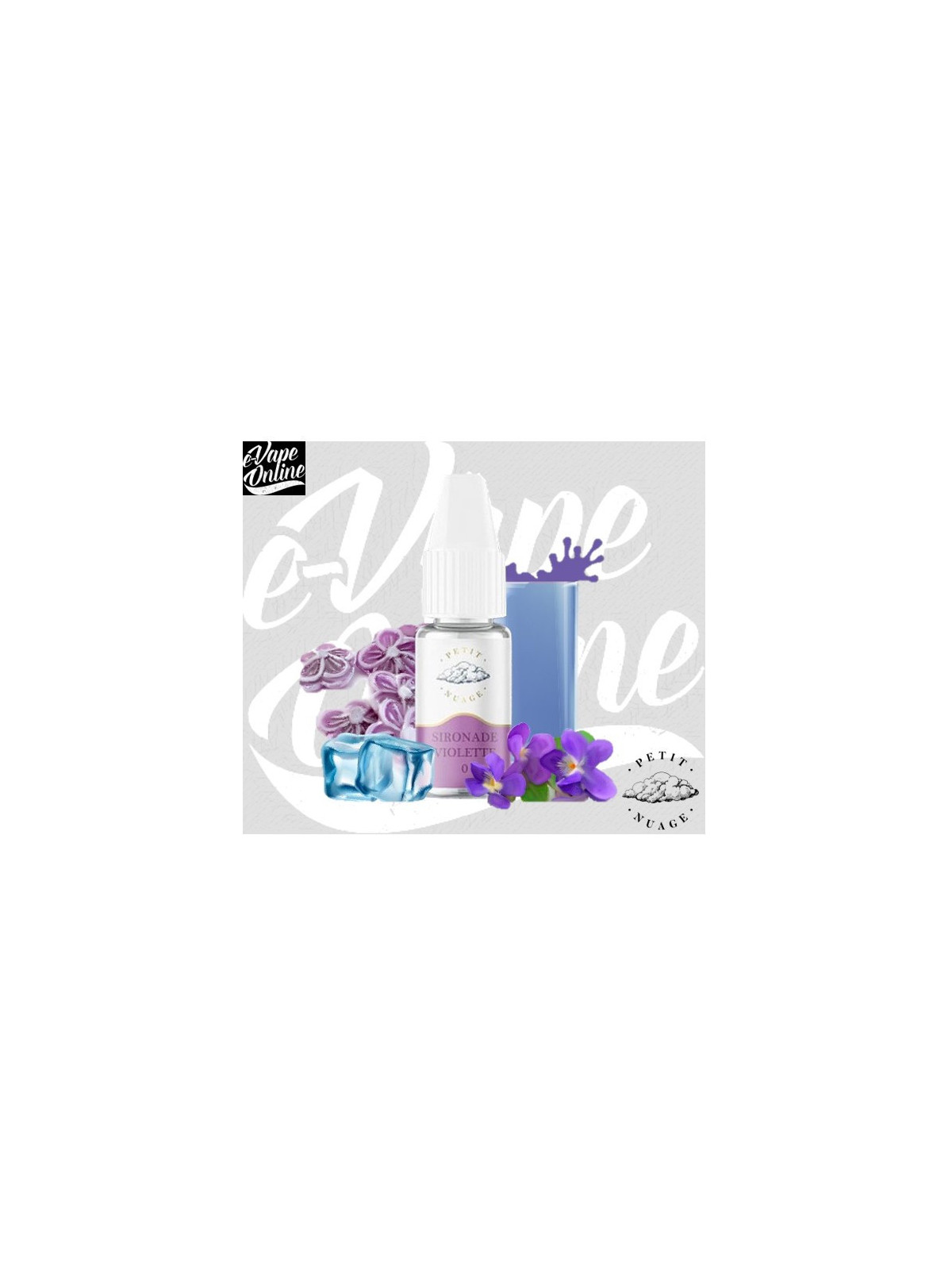 E-Liquide - SIRONADE VIOLETTE 10ml - Petit Nuage - e-vapeonline.com