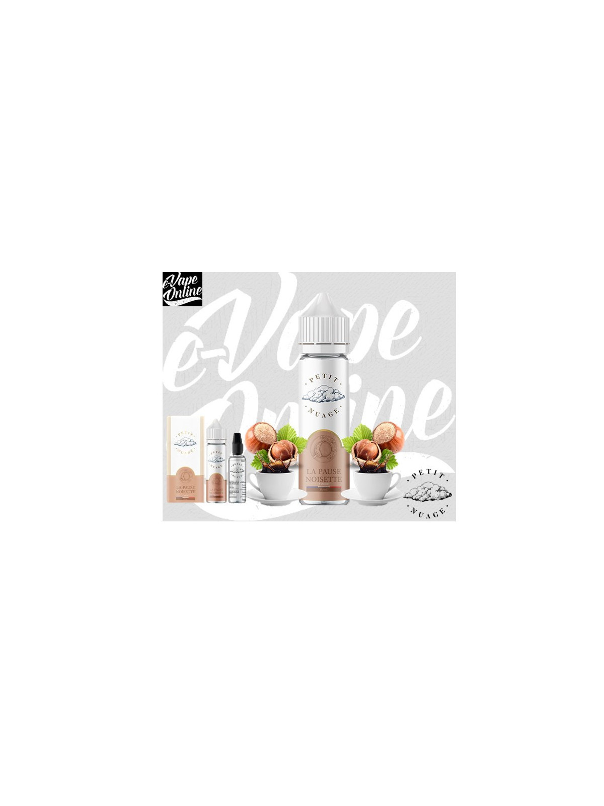 E-Liquide - LA PAUSE NOISETTE 60 ml - Petit Nuage - e-vapeonline.com