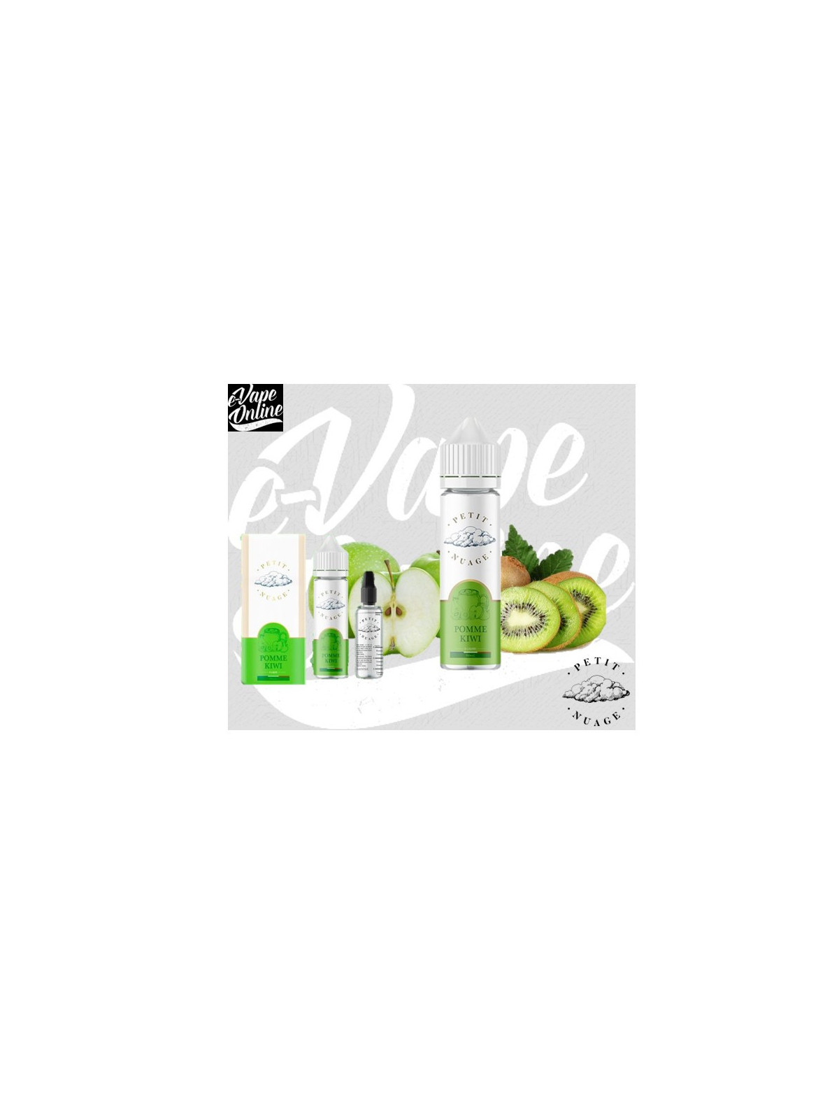 E-Liquide - POMME KIWI 60 ml - Petit Nuage