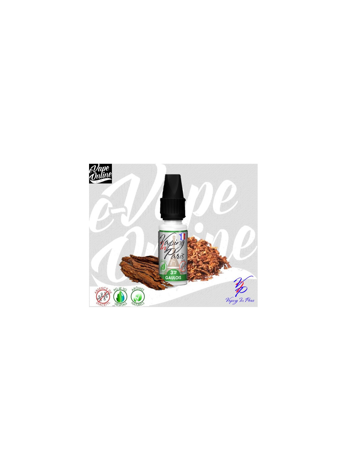 E-Liquide - GAULOIS 10ml - Vaping in Paris - e-vapeonline.com
