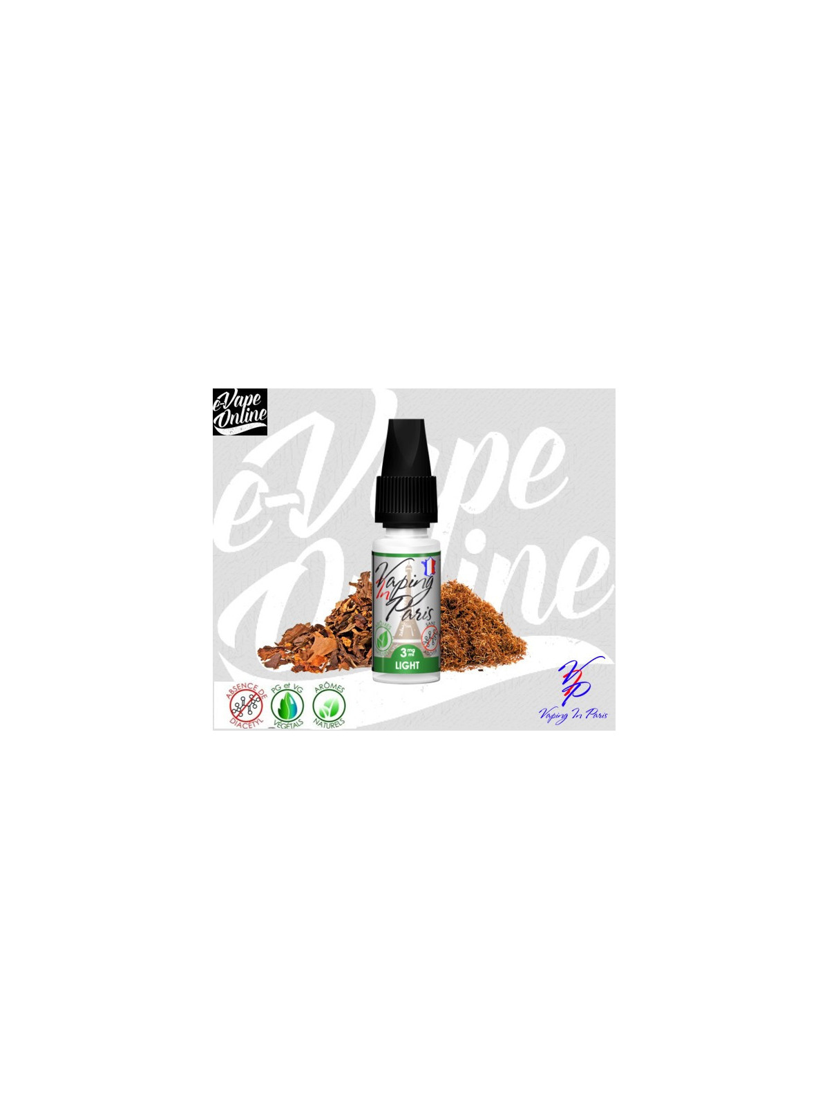 E-Liquide - LIGHT 10ml - Vaping in Paris - e-vapeonline.com