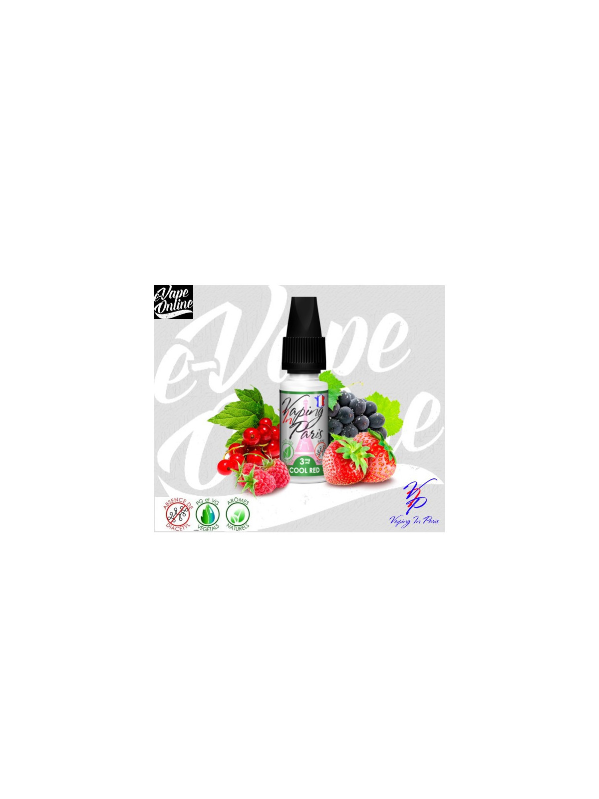 E-Liquide - COOL RED 10ml - Vaping in Paris - e-vapeonline.com