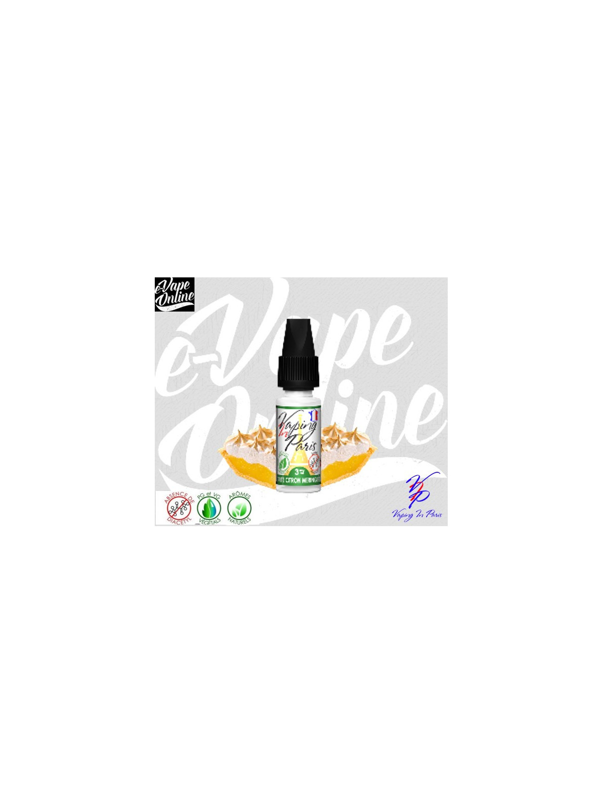 E-Liquide - TARTE CITRON MERINGUEE 10ml - Vaping in Paris - e-vapeonline.com