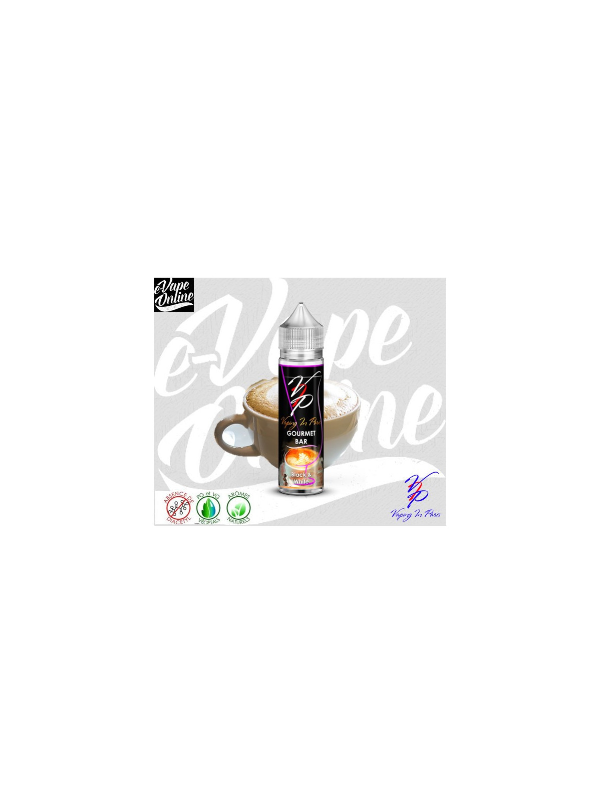 E-Liquide - BLACK & WHITE 40 ml - Vaping in Paris