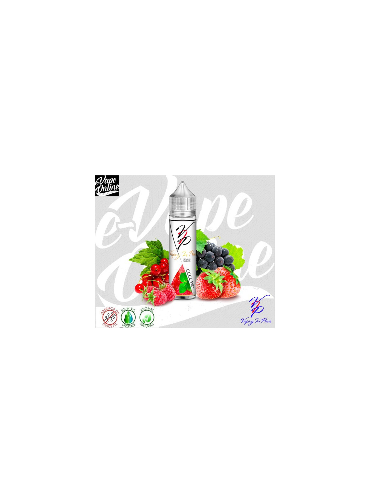 E-Liquide - COOL RED 50 ml - Vaping in Paris - e-vapeonline.com