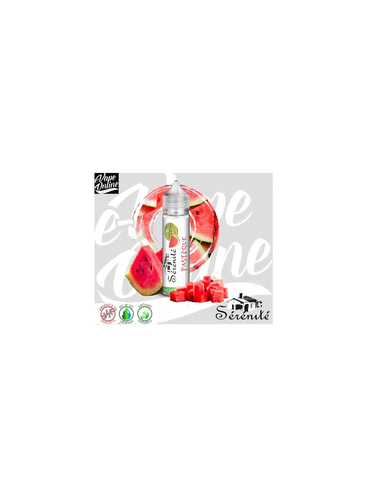 E-Liquide - PASTEQUE 40ml - SERENITE - e-vapeonline.com
