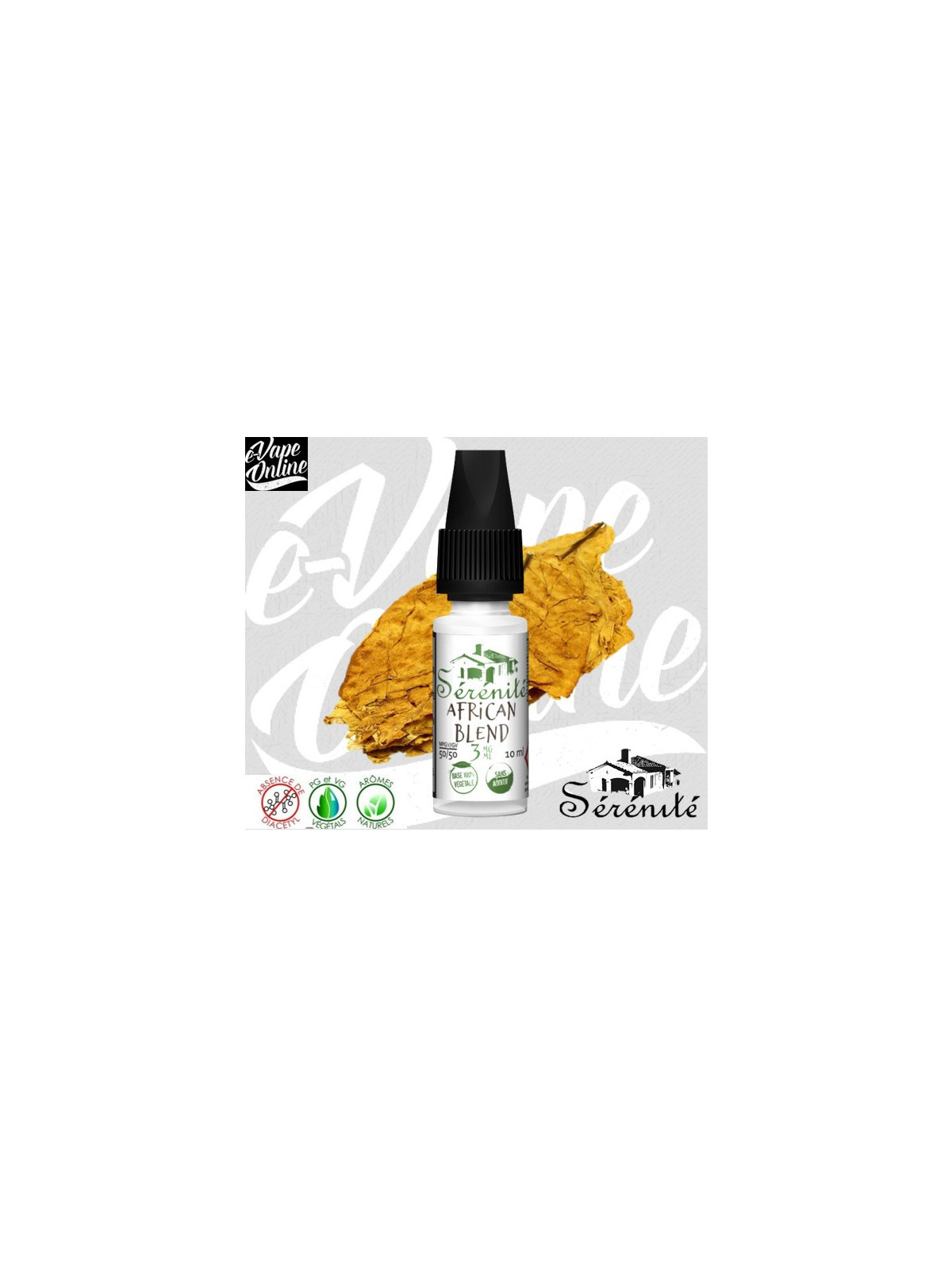 E-liquide AFRICAN BLEND 10ml - Sérénité - e-vapeonline.com