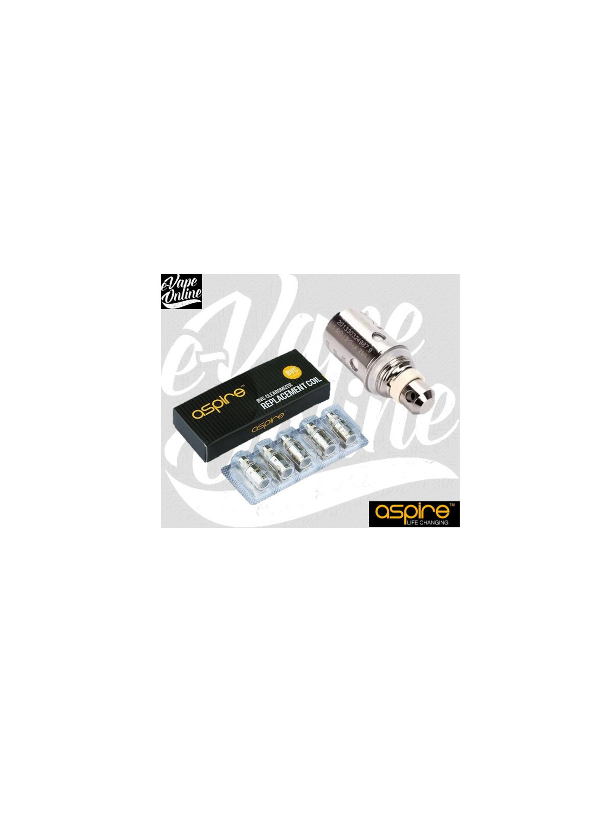 Pack de 5 Résistances BVC - Aspire - e-vapeonline.com