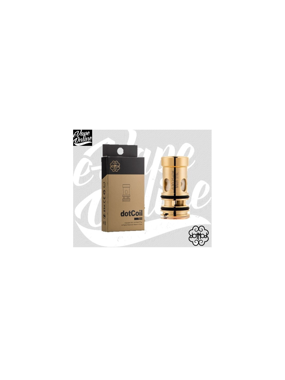 Pack de 5 Résistances DOTCOIL - Dotmod - Dotmod - Dotmod - e-vapeonline.com