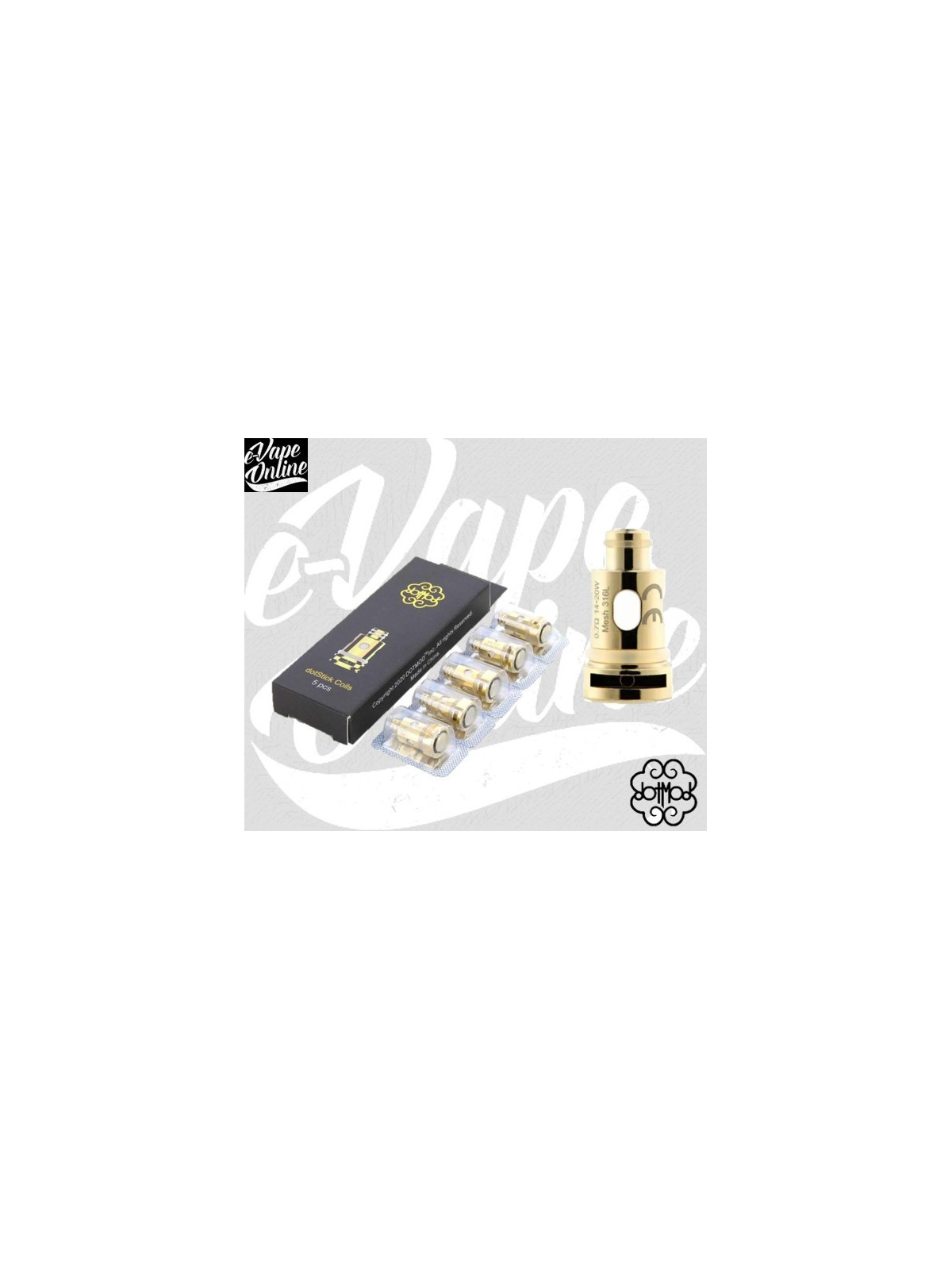 Pack de 5 Résistances DOTSTICK - Dotmod - Dotmod - e-vapeonline.com