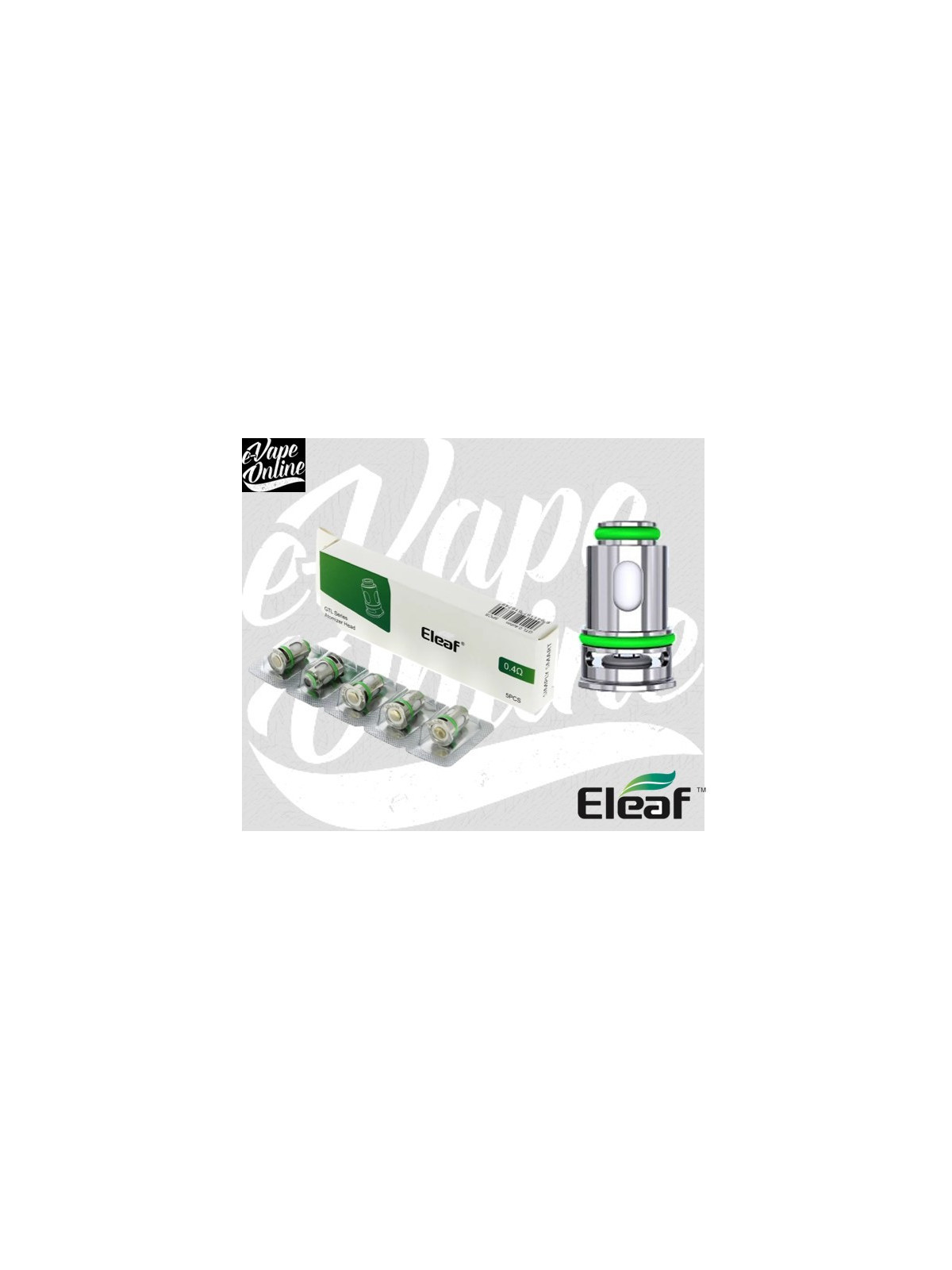 Déstockage LOT de 8 Résistances GTL COMPAQ 0.4 ohm - Eleaf - e-vapeonline.com