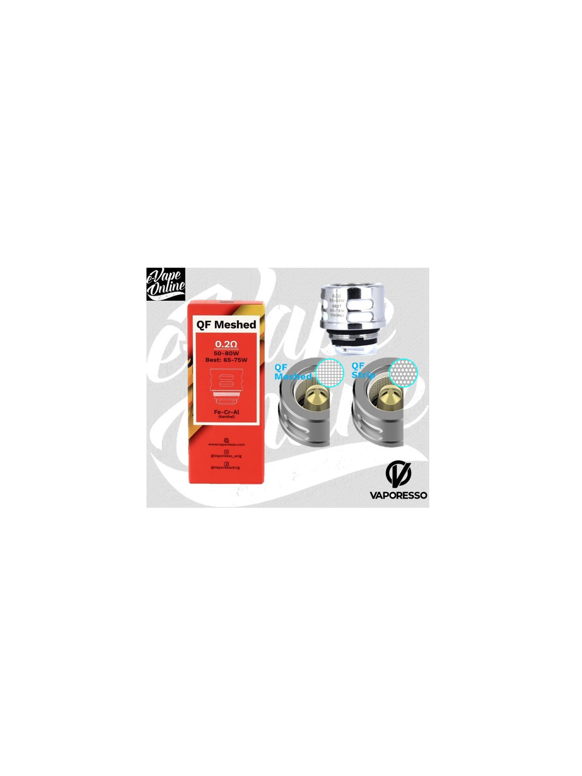 Résistances SKRR  QF MESHED - Vaporesso