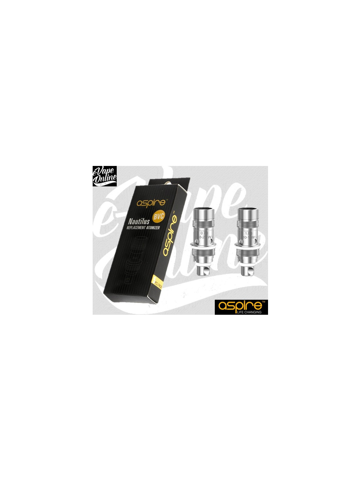 Pack de 5 Résistances NAUTILUS - Aspire - e-vapeonline.com
