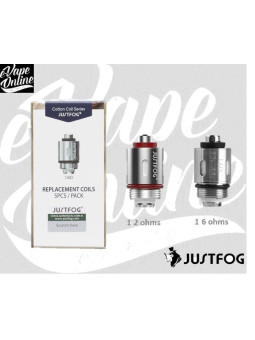 Pack de 5 Résistances Q14/Q16  - Justfog - e-vapeonline.com