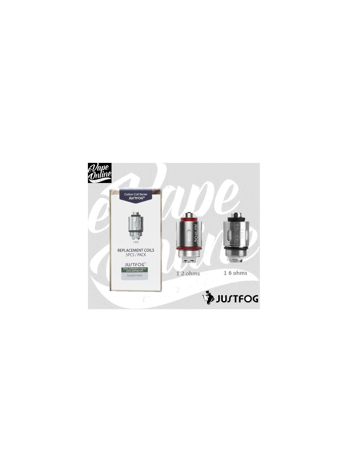 Pack de 5 Résistances Q14/Q16  - Justfog - e-vapeonline.com