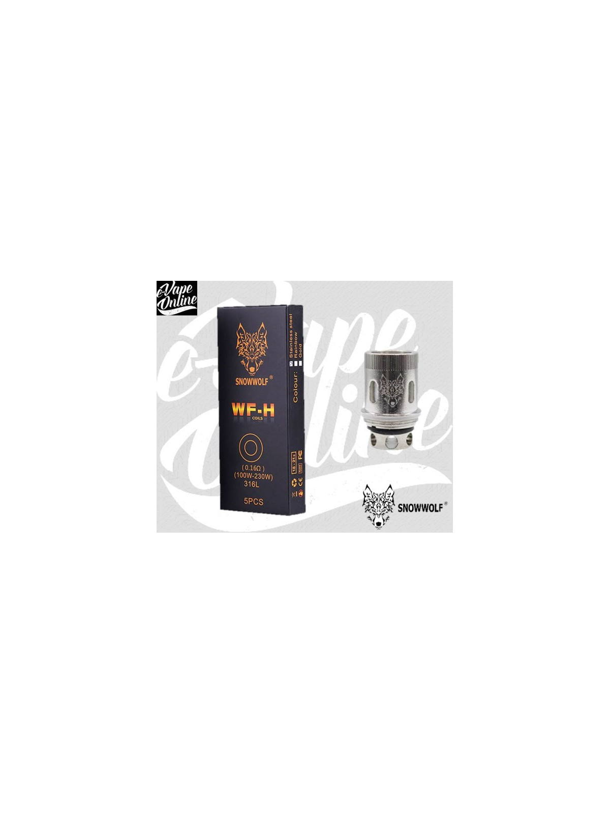 DESTOCKAGE de 6 Résistances WF/WF-H 0.2ohm - Snowwolf - e-vapeonline.com