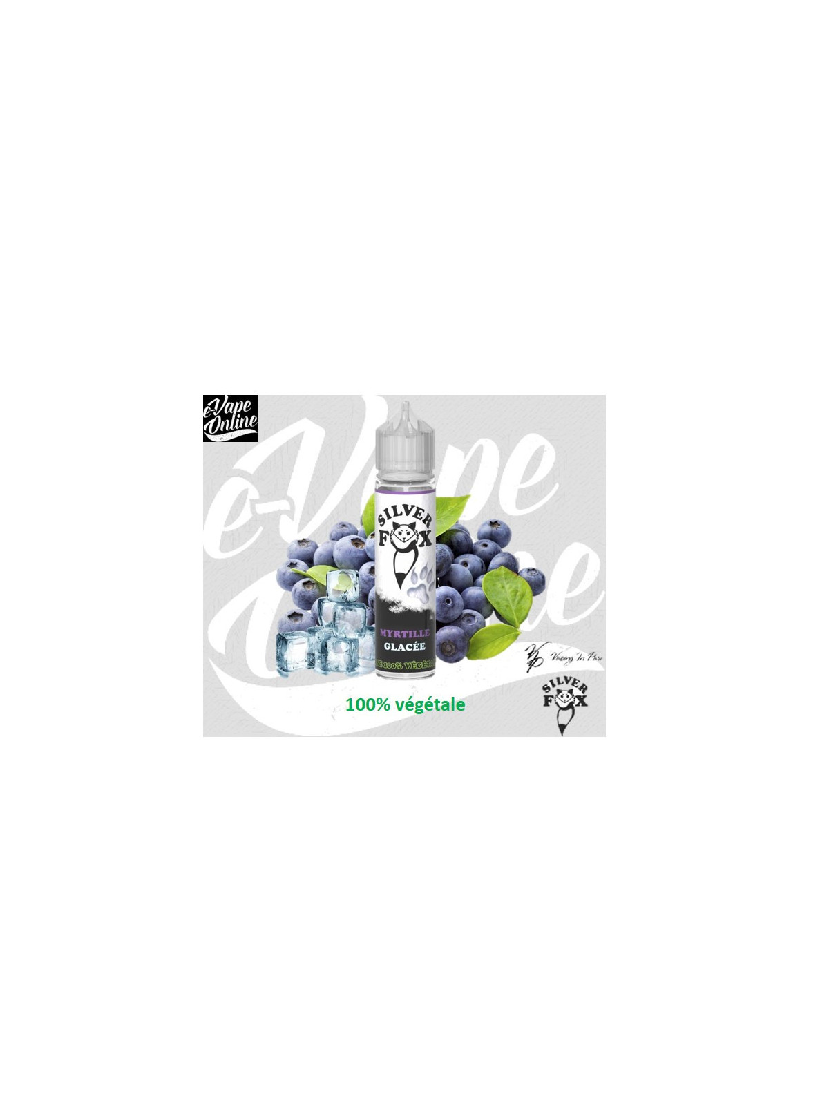 E-Liquide - MYRTILLE Glacée 50ml 50ml - Silver Fox - e-vapeonline.com