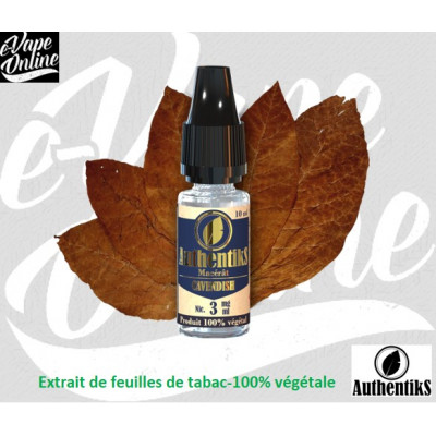 E-Liquide - CAVENDISH 10ml - Authentiks -Vaping in Paris