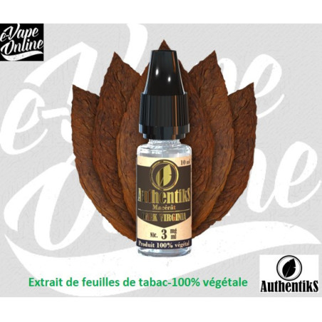 E-Liquide - DARK VIRGINIA 10ml - Authentiks - e-vapeonline.com