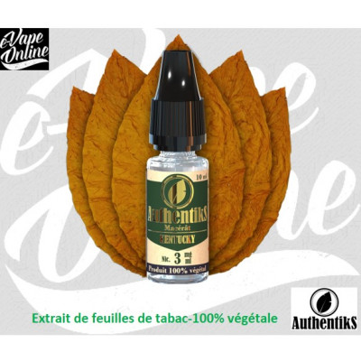 E-Liquide - KENTUCKY 10ml - Authentiks - Vaping in Paris