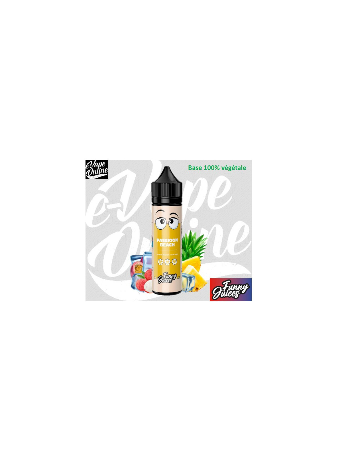 E-Liquide - PASSIOON BEACH 50 ml - Funny Juices - e-vapeonline.com