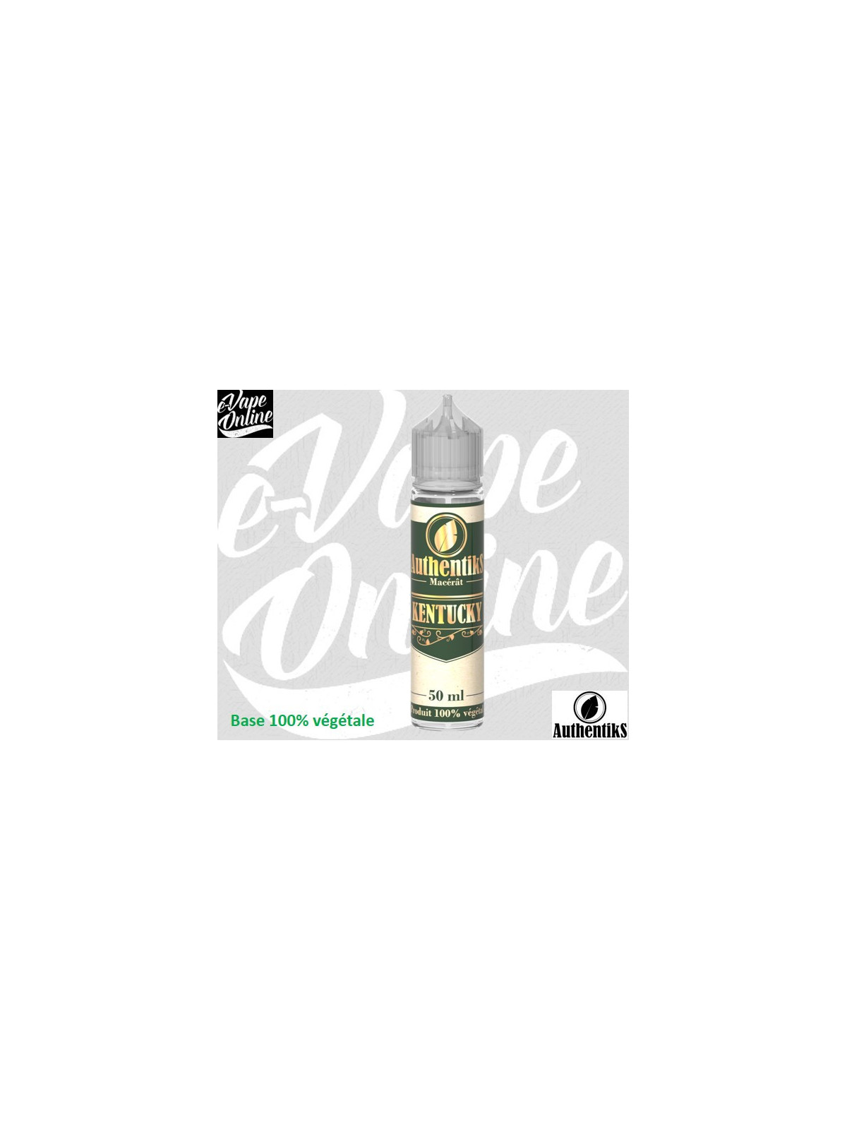 E-Liquide - KENTUCKY 50ml - Authentiks - Vaping in Paris - e-vapeonline.com