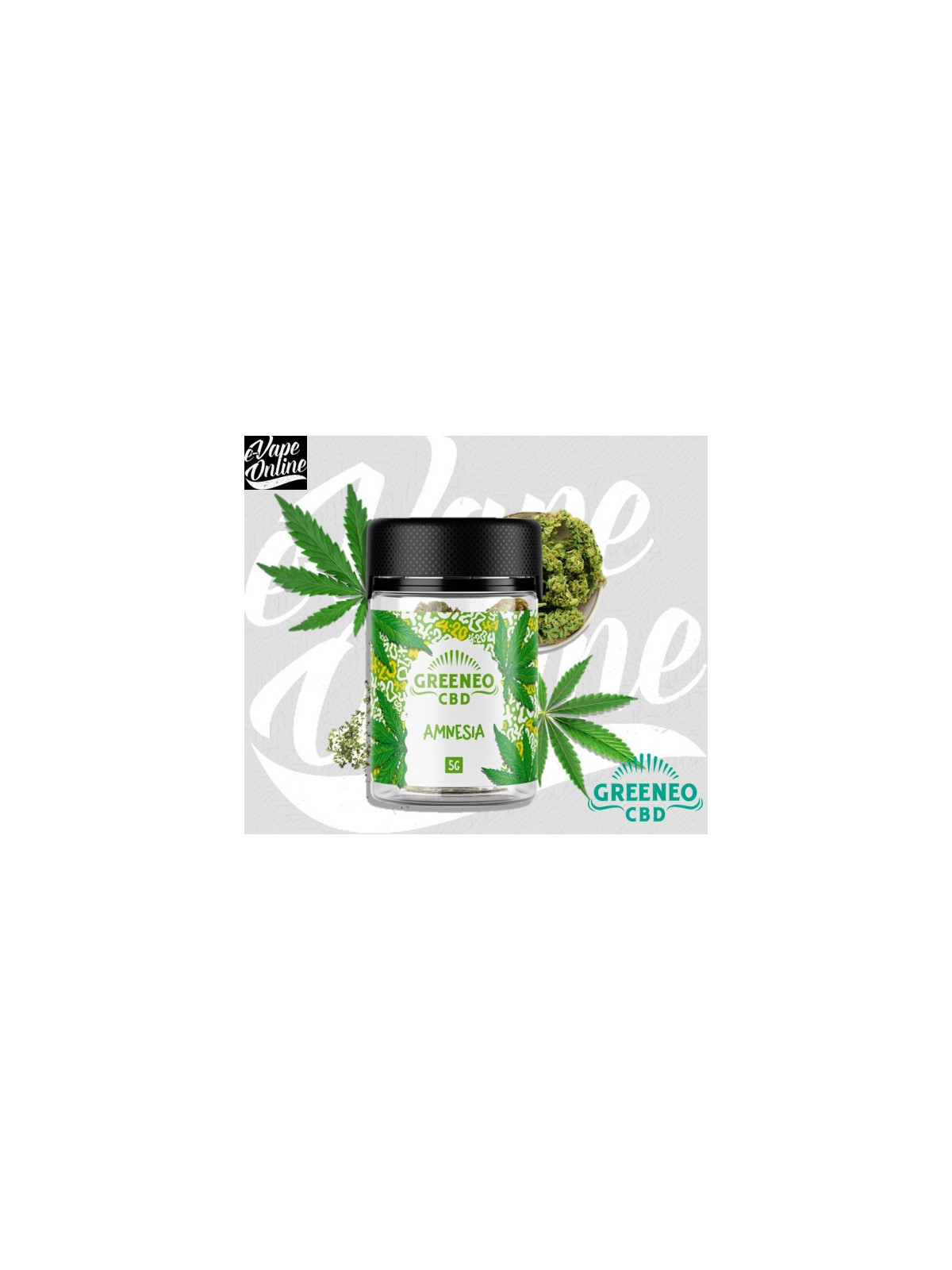 Fleurs CBD - AMNESIA - Greeneo - e-vapeonline.com