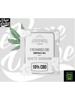 E-Liquide -CARTOUCHE CBD WHITE WINDOW - Greeneo