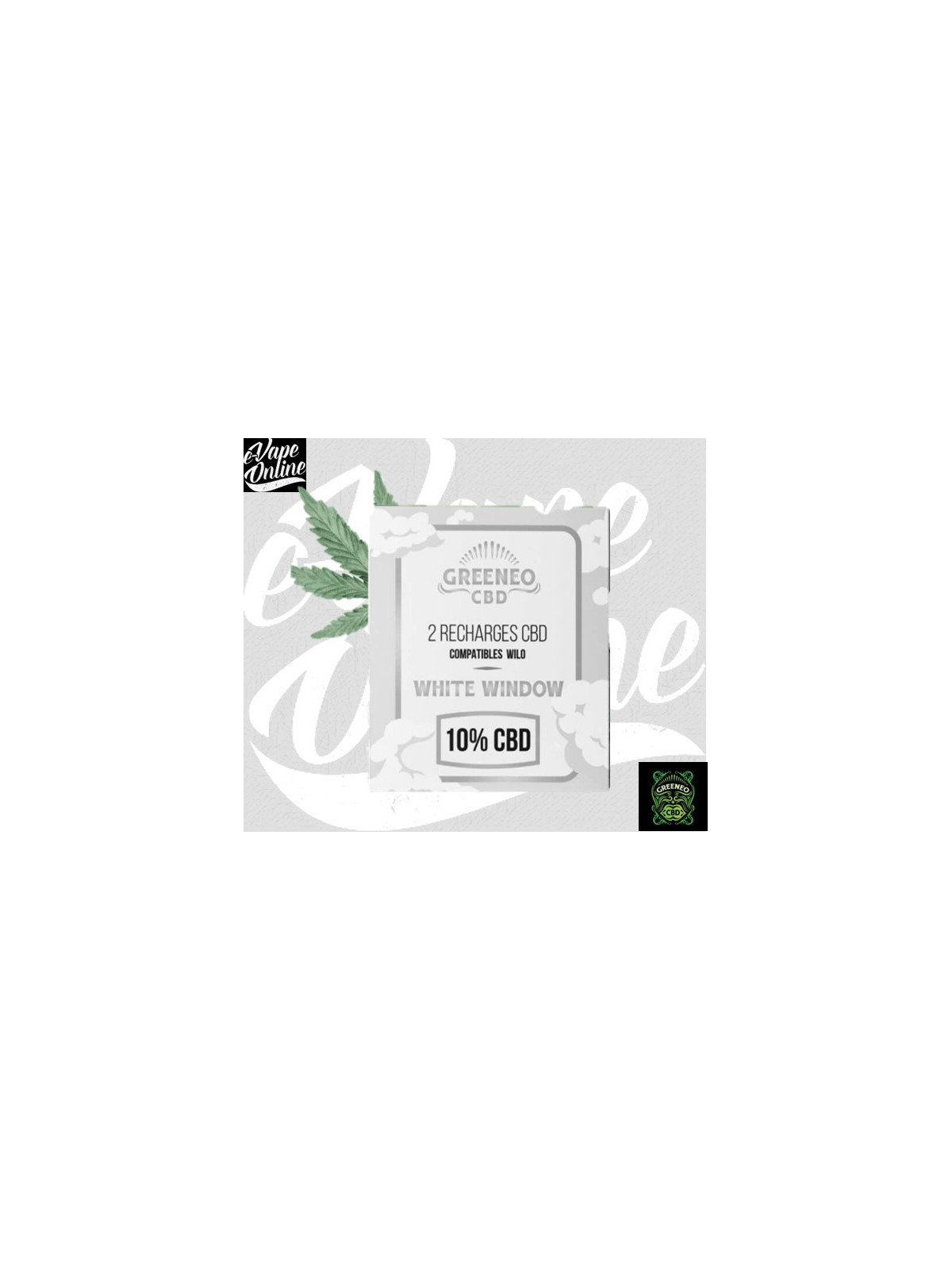 E-Liquide -CARTOUCHE CBD WHITE WINDOW - Greeneo