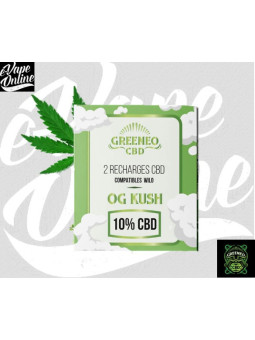 E-Liquide -CARTOUCHE CBD OG KUSH - Greeneo