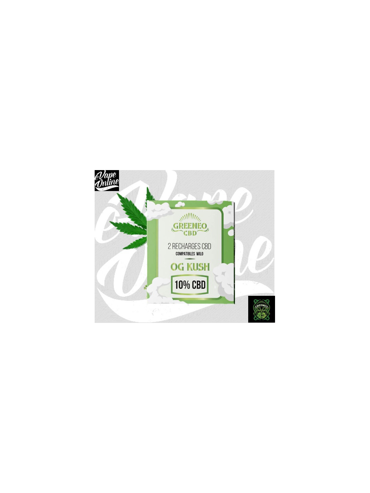 E-Liquide -CARTOUCHE CBD OG KUSH - Greeneo