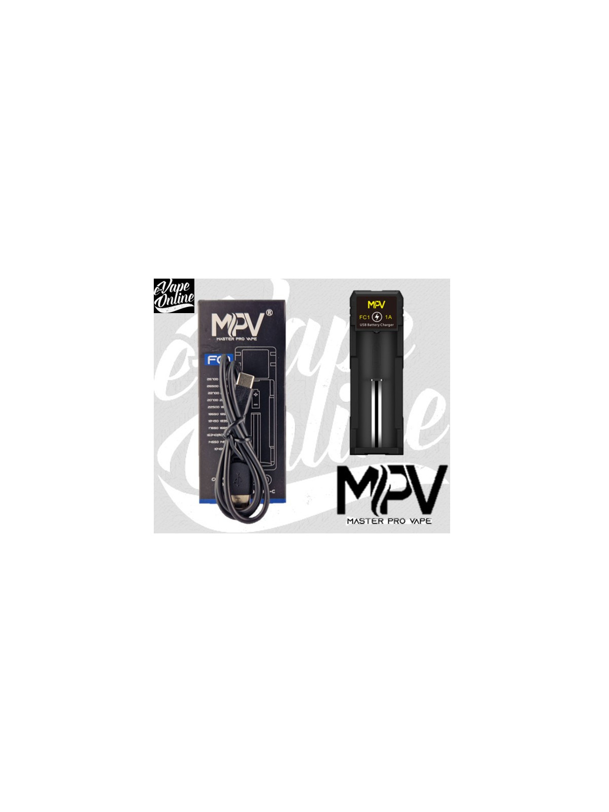 CHARGEUR 1 ACCU FC1 - MPV - e-vapeonline.com