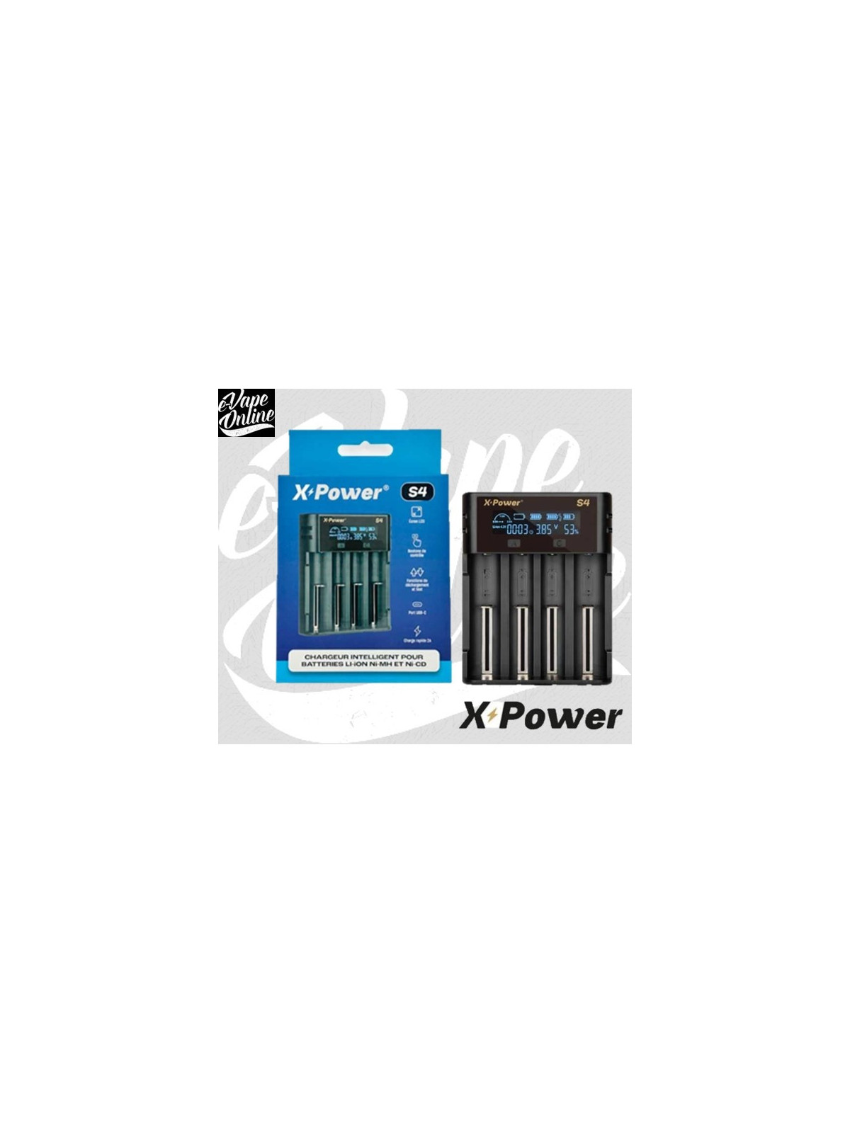 CHARGEUR 4 ACCU M4 - X POWER