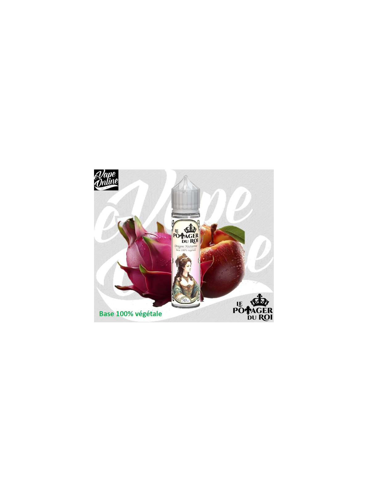 E-Liquide - DRAGON NECTARINE 50 ml - Le Potager du Roi - e-vapeonline.com