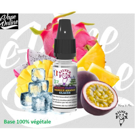 E-Liquide - DRAGON PASSION MANGUE ANANAS 10ml - Silver Fox