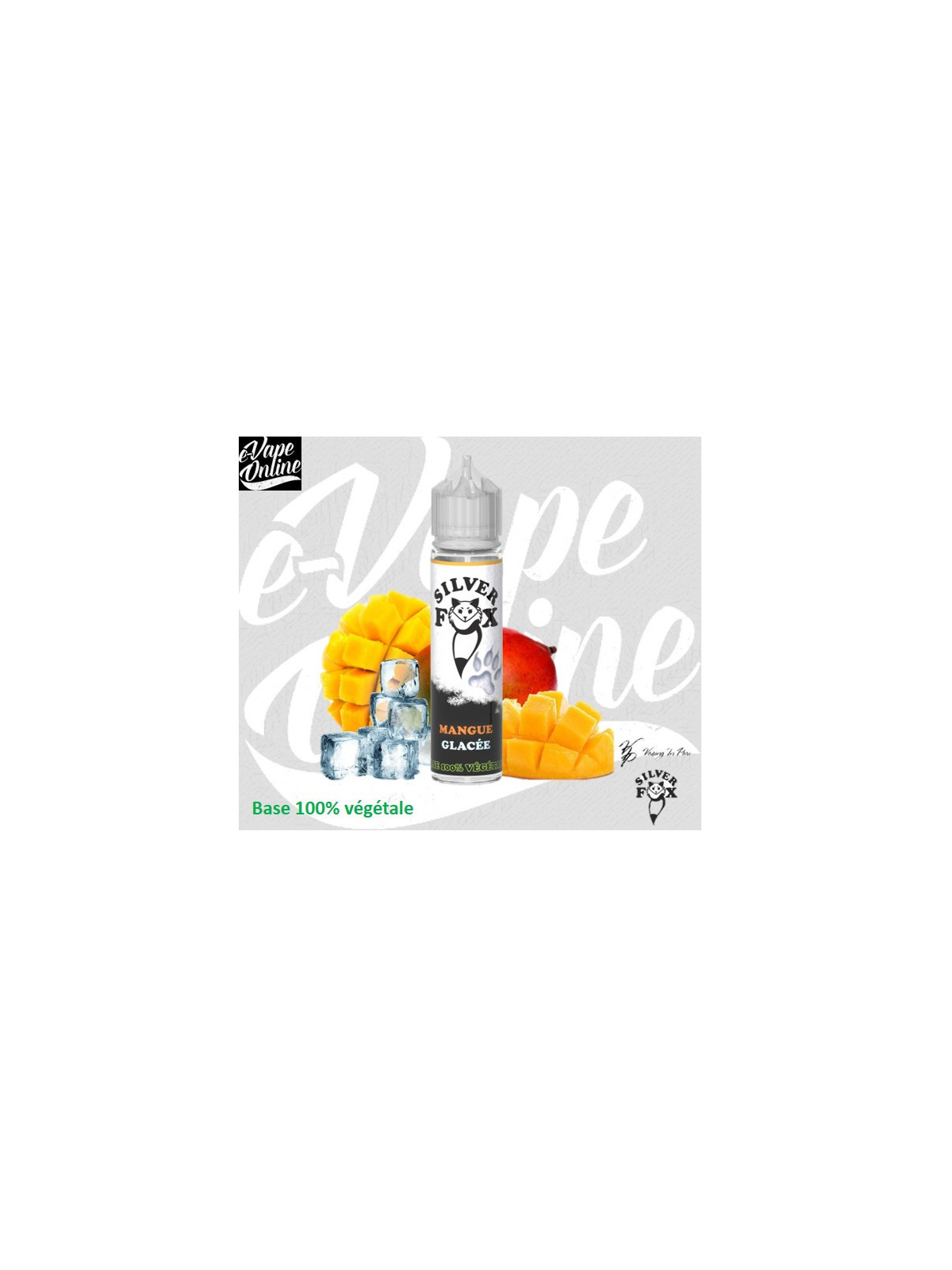 E-Liquide - MANGUE GLACée 50ml - Silver Fox - e-vapeonline.com