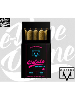 CBD - PRE ROLL GELATO Pack 5 - MILSENS - e-vapeonline.com
