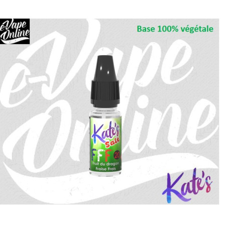 Sels de nicotine - FRUIT DU DRAGON, FRAISE FRAIS (FFF) 10ml - Kate's - e-vapeonline.com