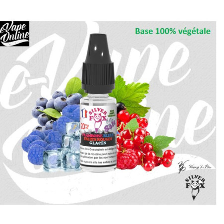Sels de nicotine - FRAMB.BLEUE FRUITS ROUGES GLACées 10ml - Silver Fox - e-vapeonline.com