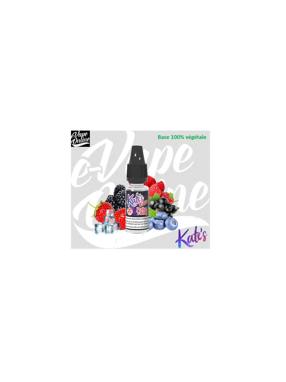 Sels de nicotine - POTION VIKING FRAIS 10ml - Kate's - e-vapeonline.com
