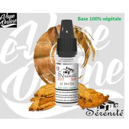 Sels de nicotine -LE NEUTRE 10ml - Sérénité - e-vapeonline.com