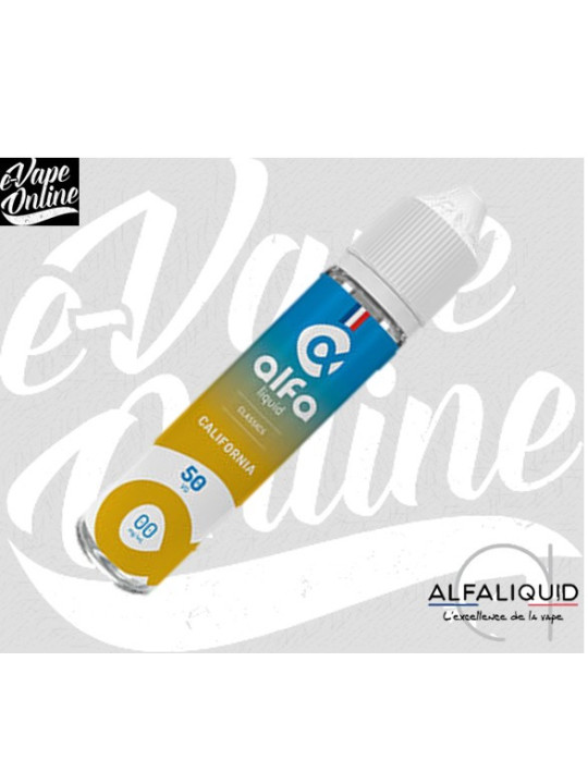 E-Liquide CALIFORNIA 50ml - Alfaliquid - e-vapeonline.com